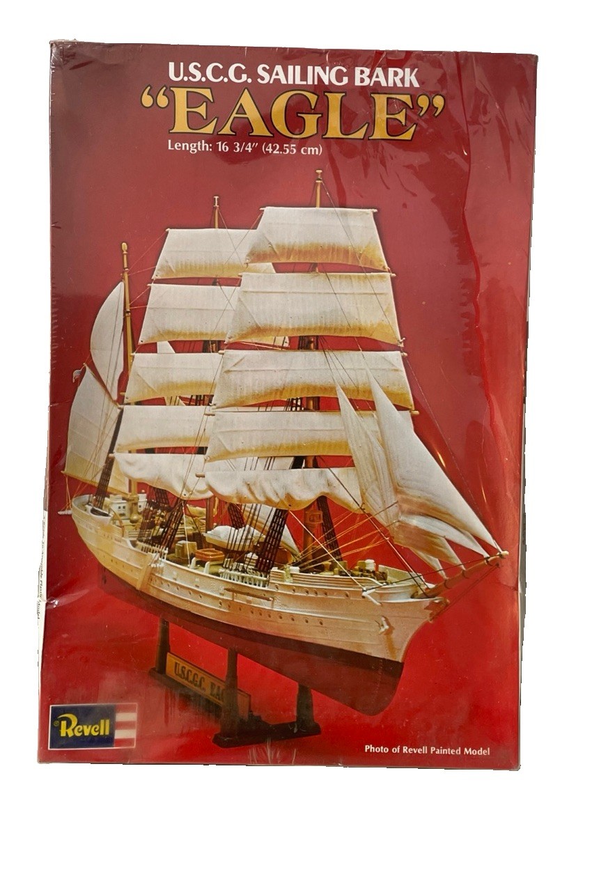 Vintage 1975 Revell USCG Sailing Brak EAGLE Model Kit H-347 - OB (MK-276 sealed Vintage 1975 Revell USCG Sailing Brak EAGLE Model Kit H-347 - OB (MK-276 sealed