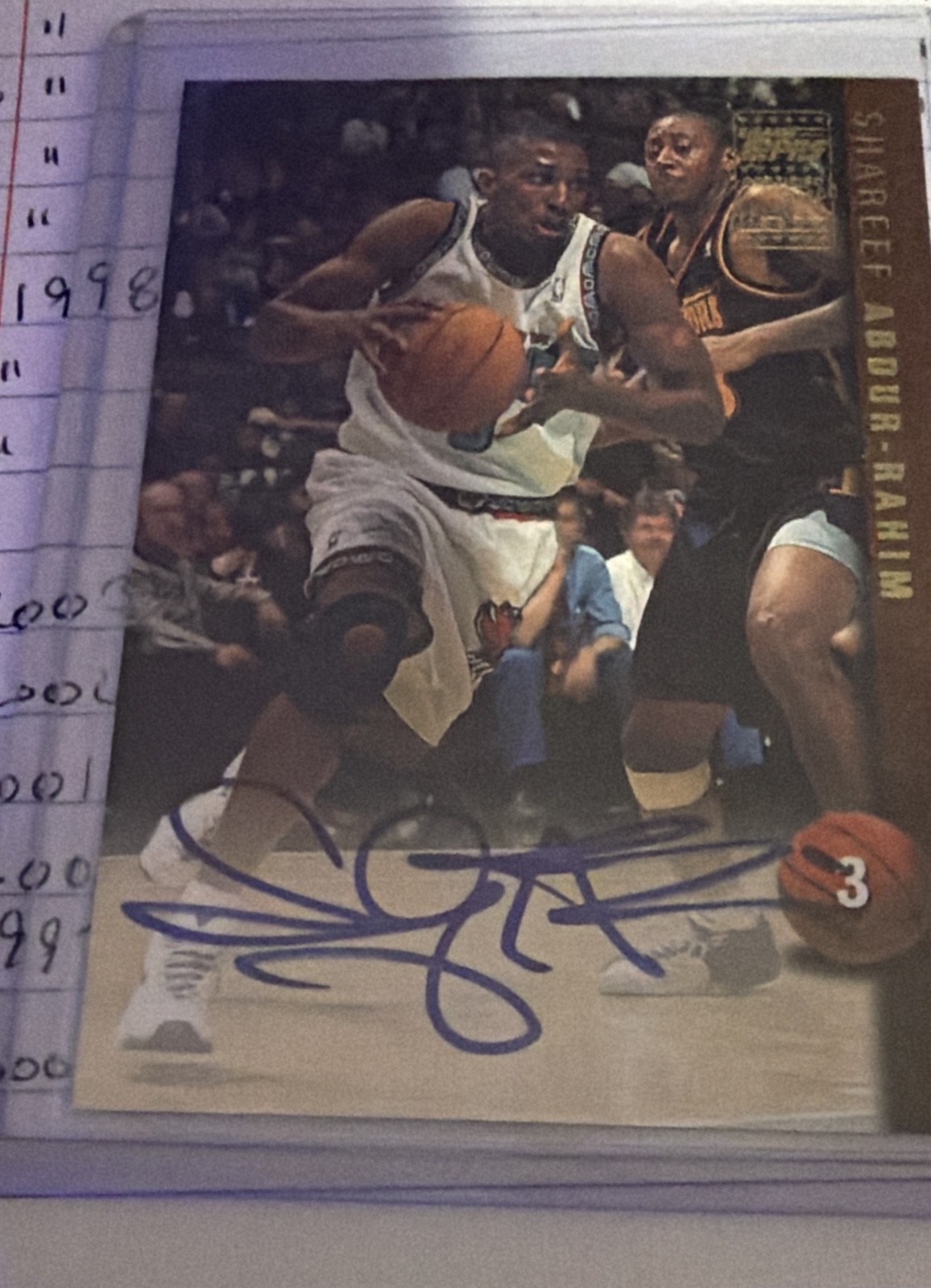1998-99 Topps - Certified Autographs Shareef Abdur-Rahim #AG5 (AU) 1998-99 Topps - Certified Autographs Shareef Abdur-Rahim #AG5 (AU)