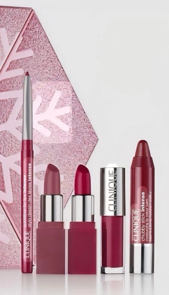 CLINIQUE LIP LOOKS TO GIVE & GET Star Berries, 5 pc SET 2019 - NEW IN BOX CLINIQUE LIP LOOKS TO GIVE & GET Star Berries, 5 pc SET 2019 - NEW IN BOX