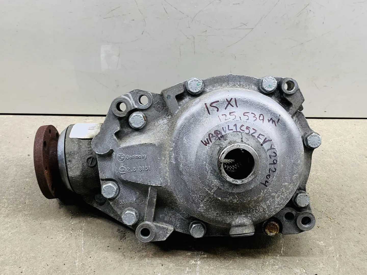 13-15 BMW X1 XDRIVE 2.0L L4 GAS FRONT AXLE DIFFERENTIAL CARRIER 125K MILES OEM