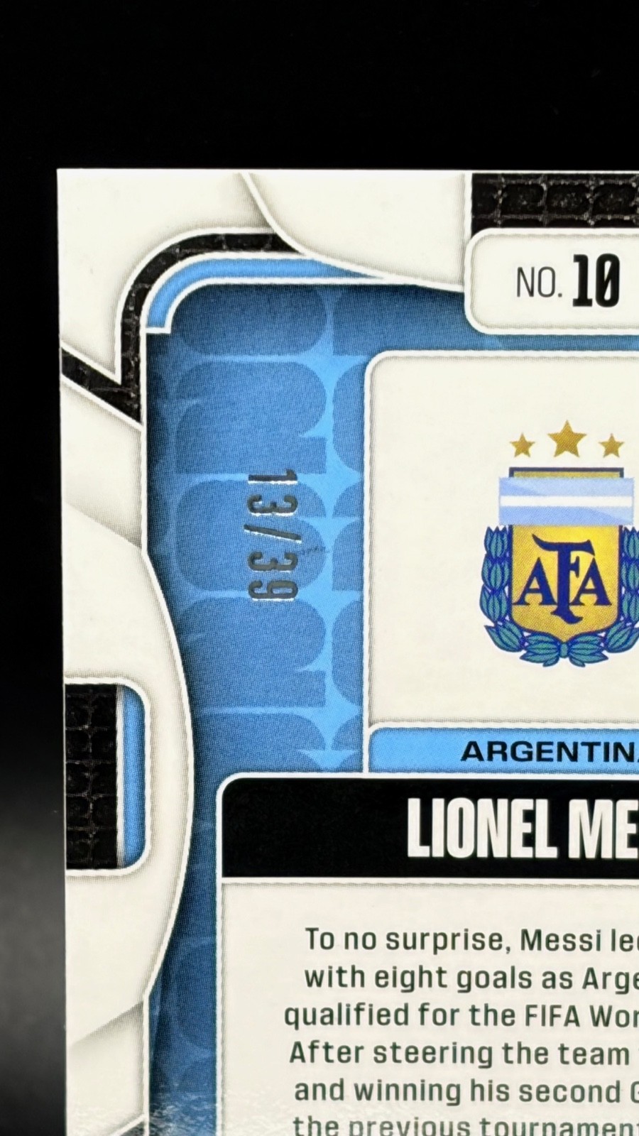 Lionel Messi Red Wave /39 SSP GEM GOAT, Pristine, 2026 Panini Prizm FIFA WC Wow