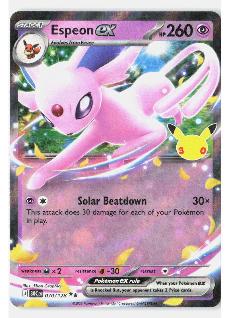 Espeon ex Holofoil[30C - 070/128] (NM) Pokemon