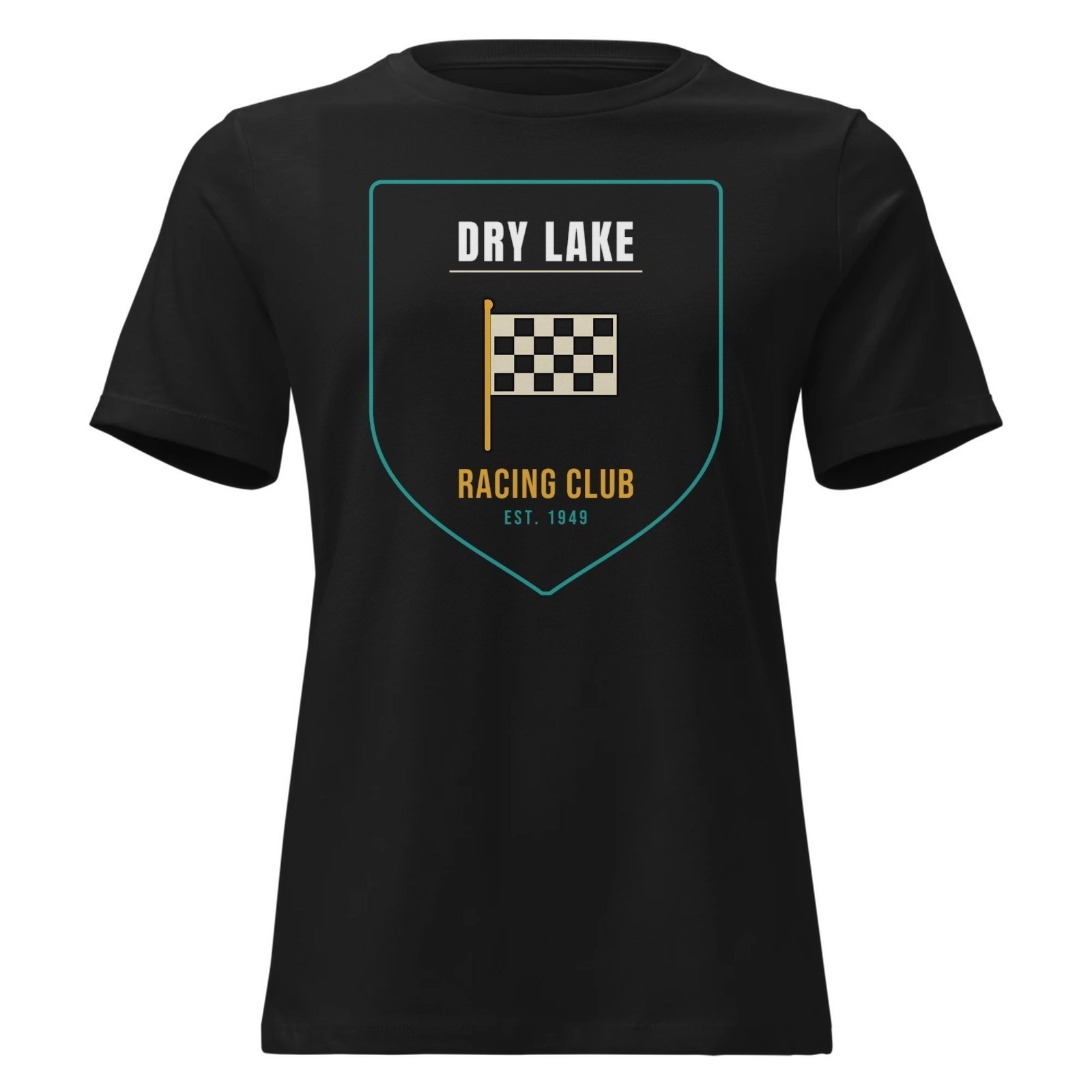 Dry Lake Racing Club Hot Rod Drag Racing T Shirt Vintage Classic Car Tee Men\'s