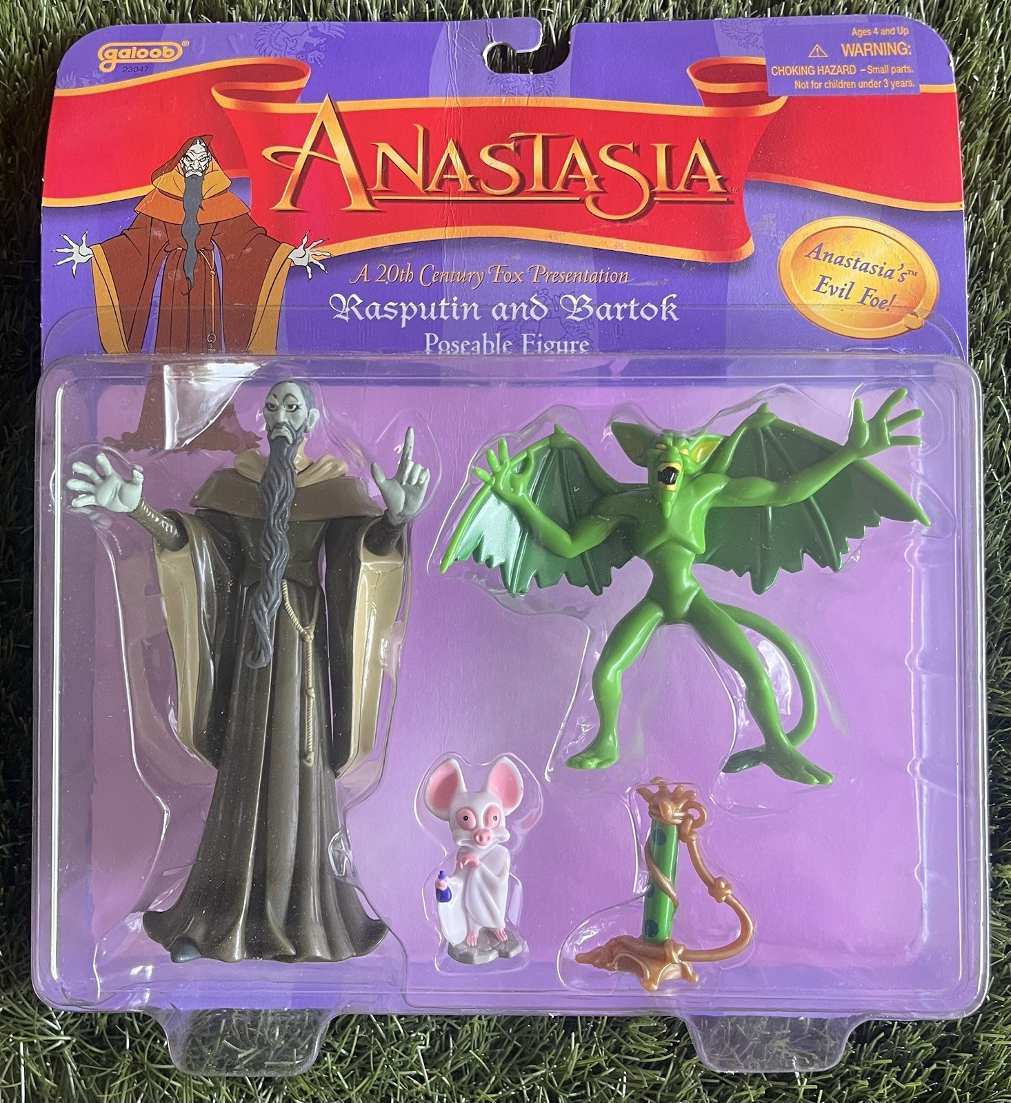 Vintage 1997 Anastasia Rasputin and Bartok Action Figure Galoob New NIB Vintage 1997 Anastasia Rasputin and Bartok Action Figure Galoob New NIB