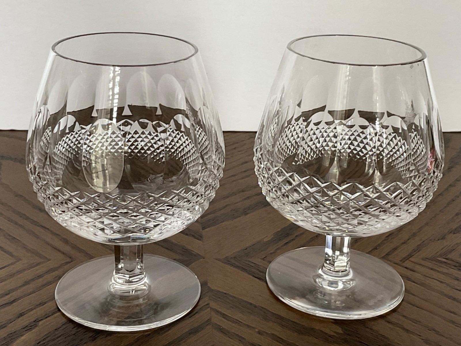 Waterford Colleen 2 Large Brandy Glasses 5 1/8\ Waterford Colleen 2 Large Brandy Glasses 5 1/8\