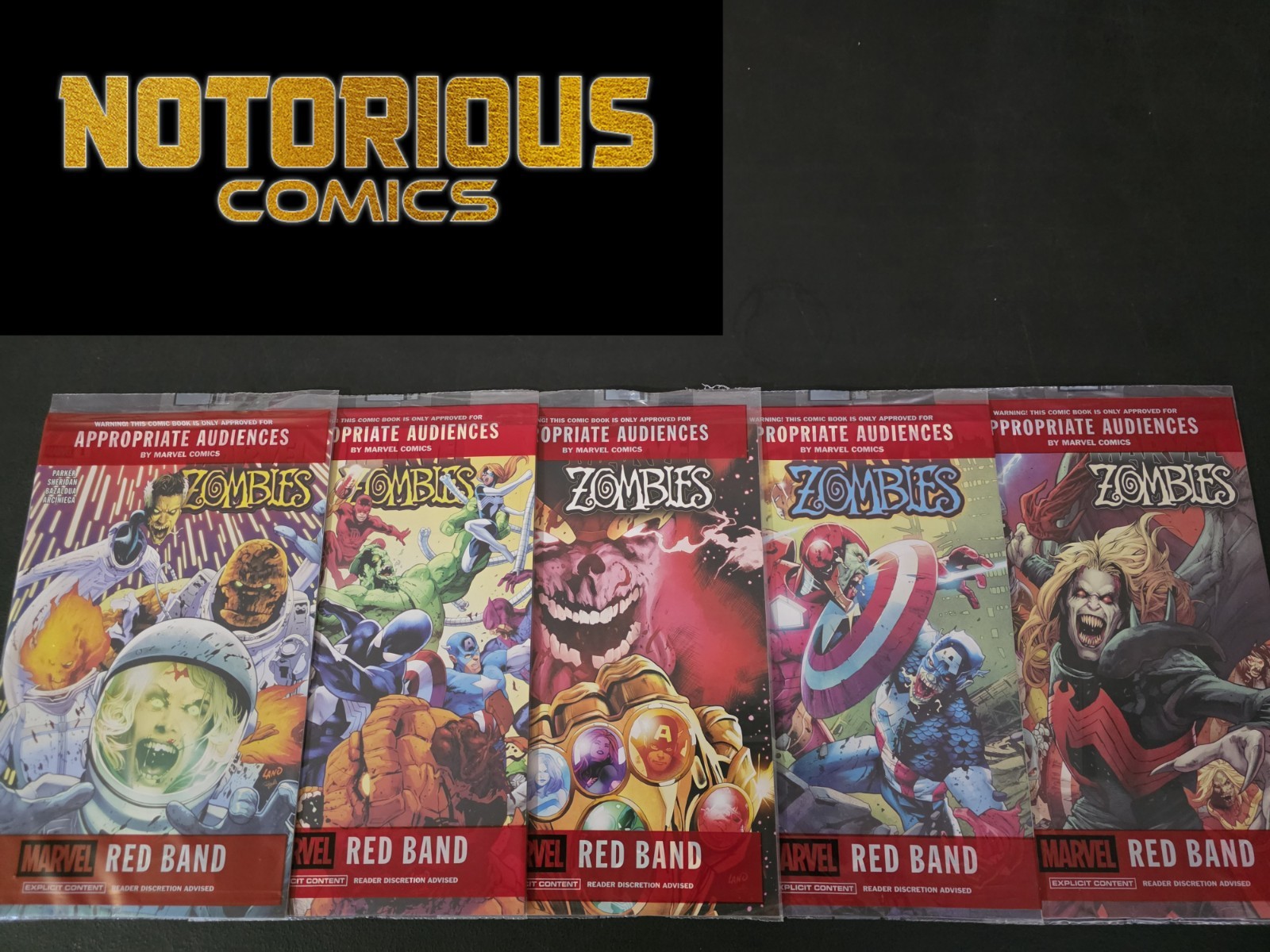 Marvel Zombies Red Band 1-5 Complete Comic Lot Run Set Collection