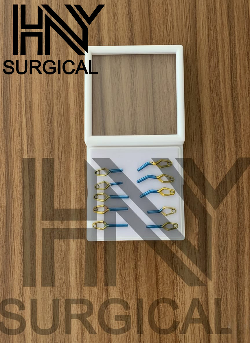Aneurysm clips Neurosurgery 10-pcs Set In titanium Premium Quality