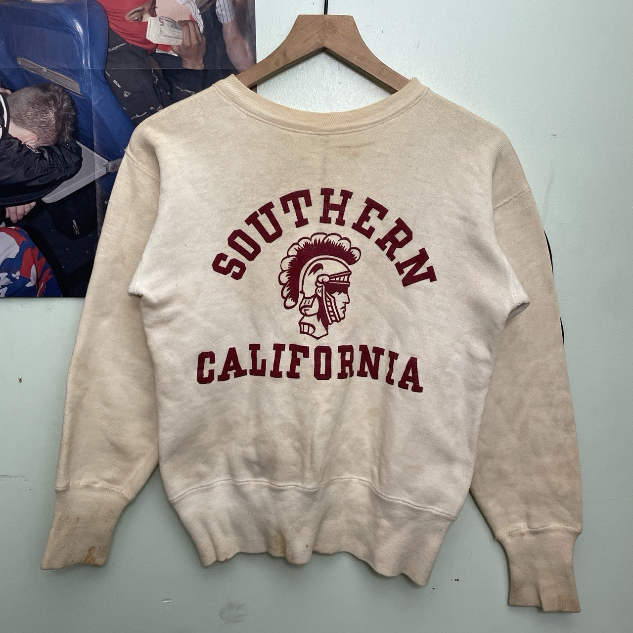 80s True Vintage Champion USC Trojans Southern California Crewneck Sweatshirt 