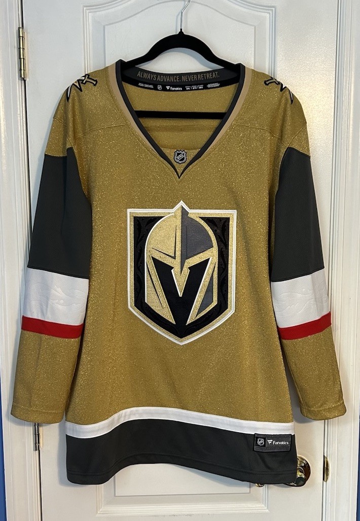 Fanatics NHL Las Vegas Golden Knights Jack Eichel Gold Women’s 2XL Breakaway Fanatics NHL Las Vegas Golden Knights Jack Eichel Gold Women’s 2XL Breakaway