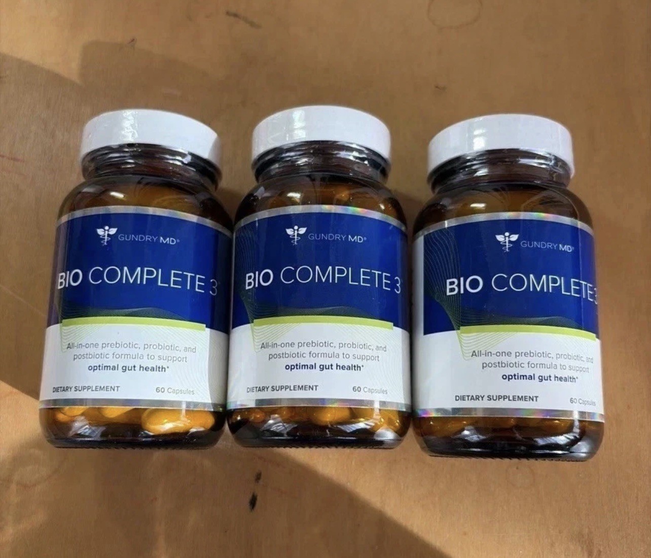 New Sealed Gundry MD Bio Complete 3 Pack of Glass Bottles 180 Caps (EXP 12/2026) New Sealed Gundry MD Bio Complete 3 Pack of Glass Bottles 180 Caps (EXP 12/2026)