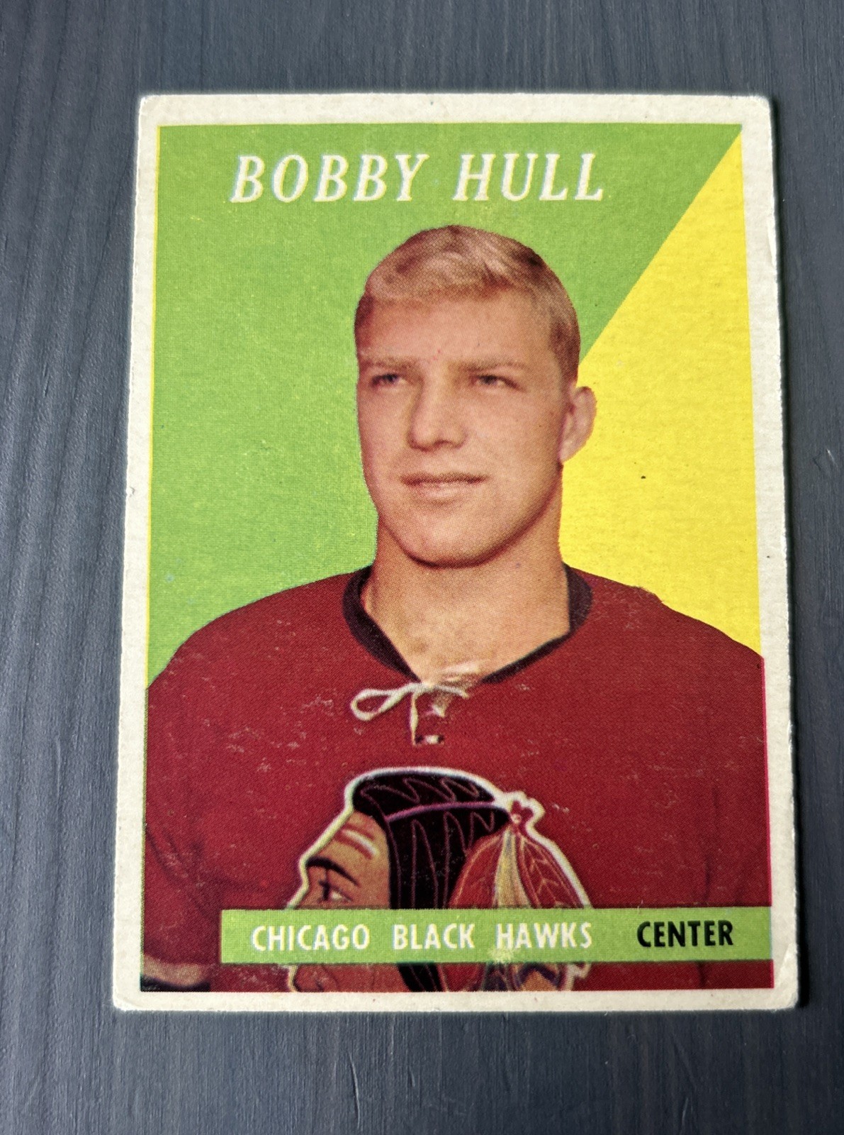 1958-59 TOPPS #66 BOBBY HULL ROOKIE CARD Chicago Blackhawks 1958-59 TOPPS #66 BOBBY HULL ROOKIE CARD Chicago Blackhawks