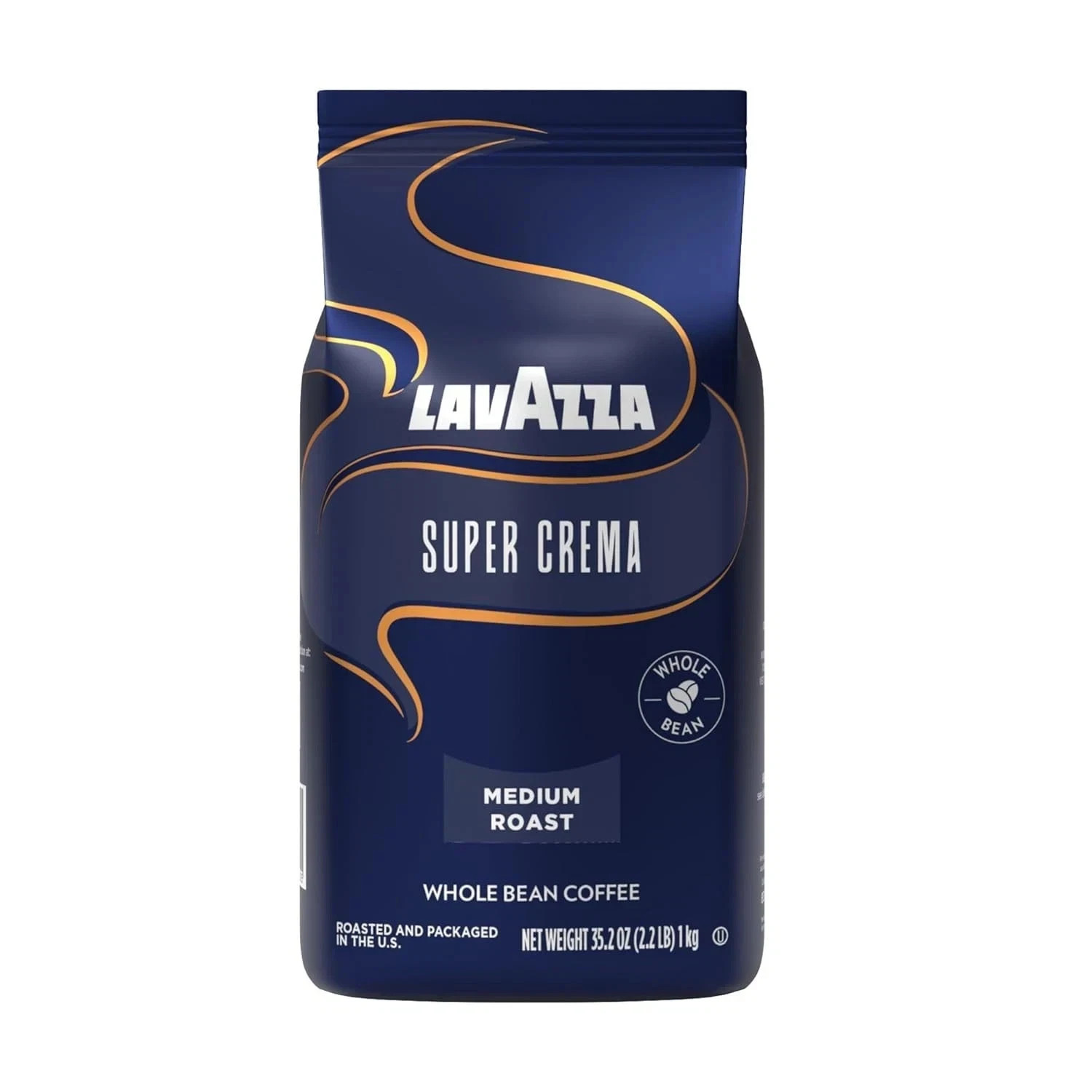 Lavazza Super Crema Whole Bean Coffee, Medium Espresso Roast, Arabica 2.2 lb Bag Lavazza Super Crema Whole Bean Coffee, Medium Espresso Roast, Arabica 2.2 lb Bag