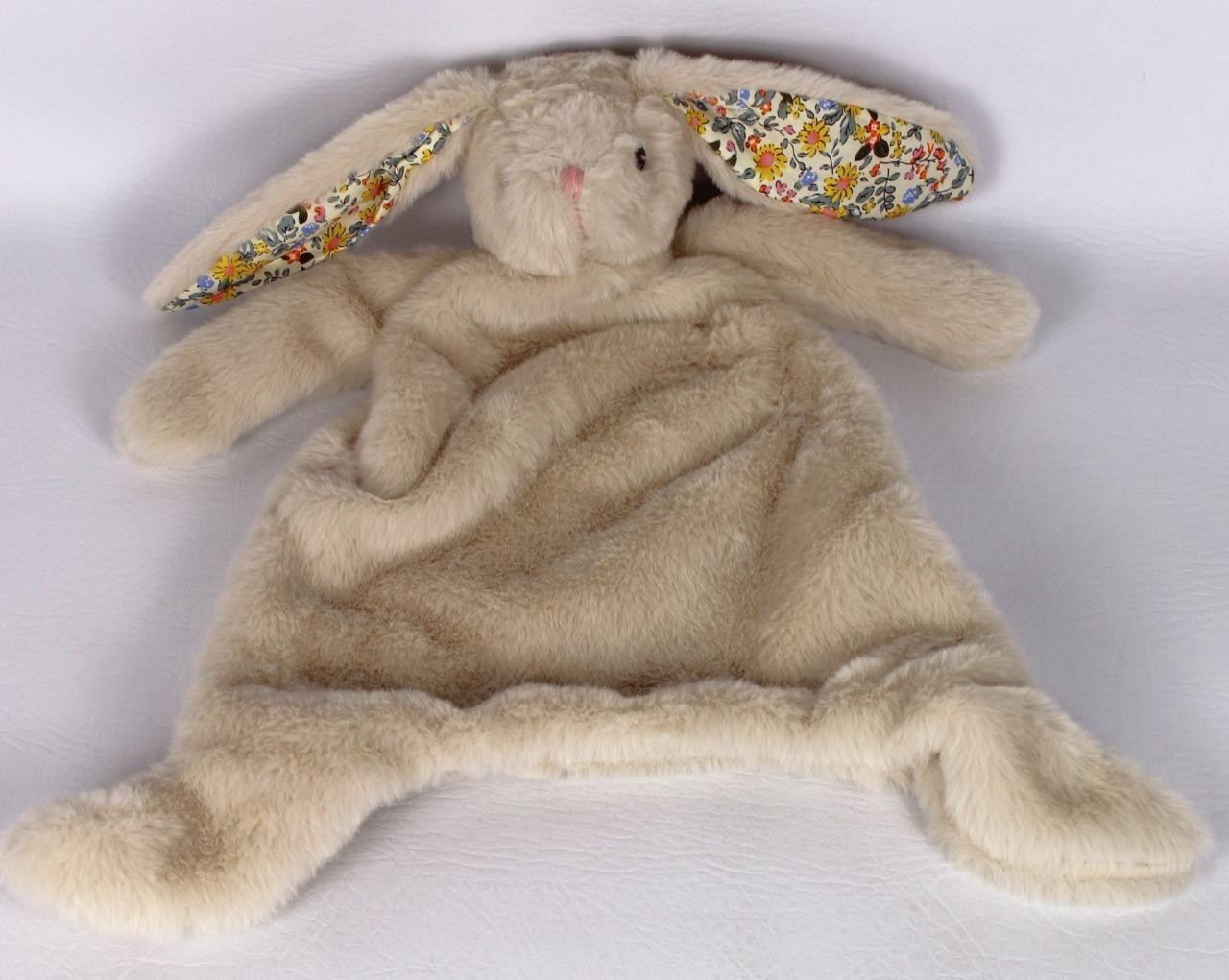 New Creative Co-Op Tan Bunny Snuggle Lovey Toy Baby Security Blanket