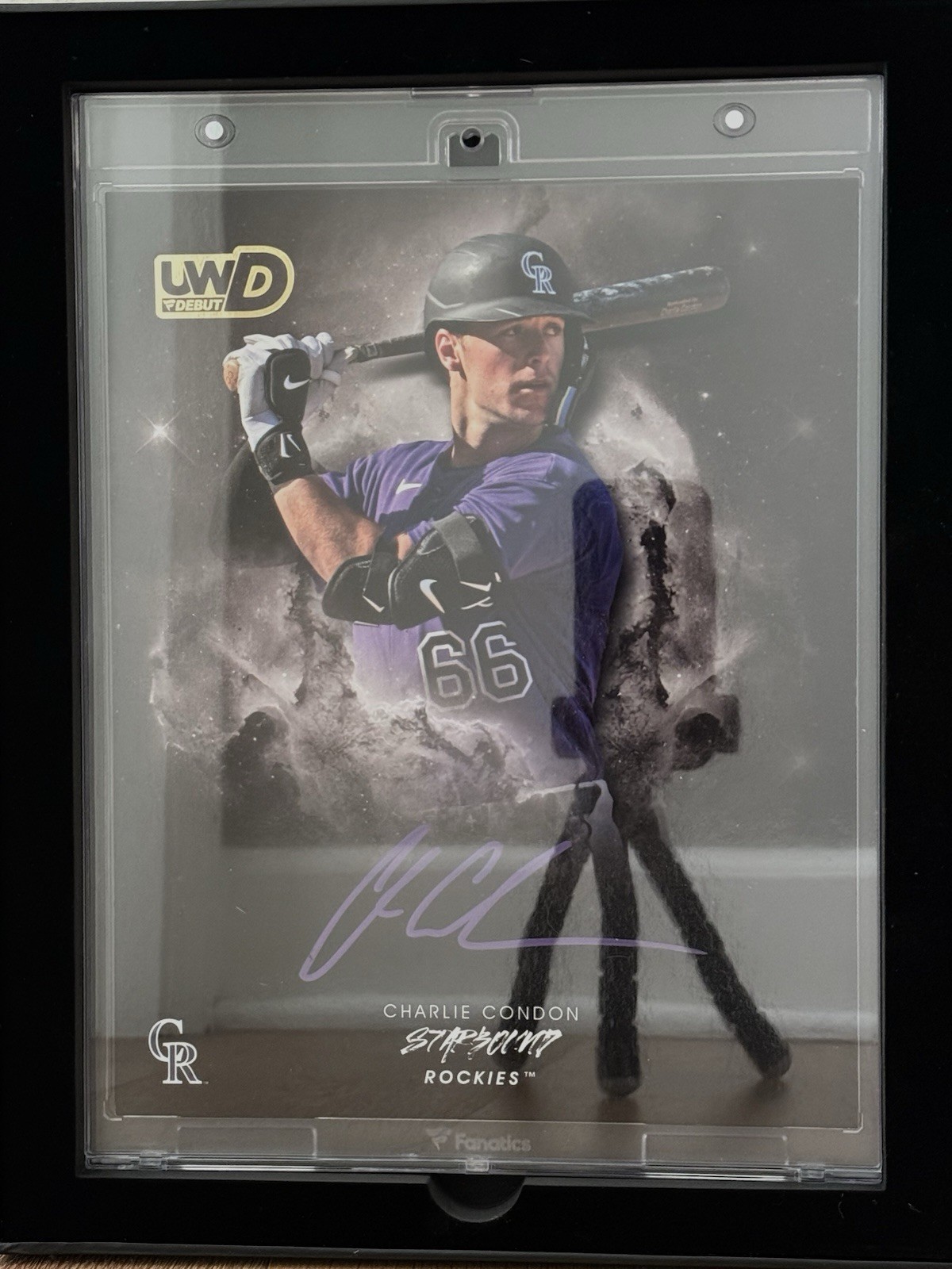 Fanatics Emanate COA - Charlie Condon Purple Ink Auto Starbound 1/25 First Print Fanatics Emanate COA - Charlie Condon Purple Ink Auto Starbound 1/25 First Print