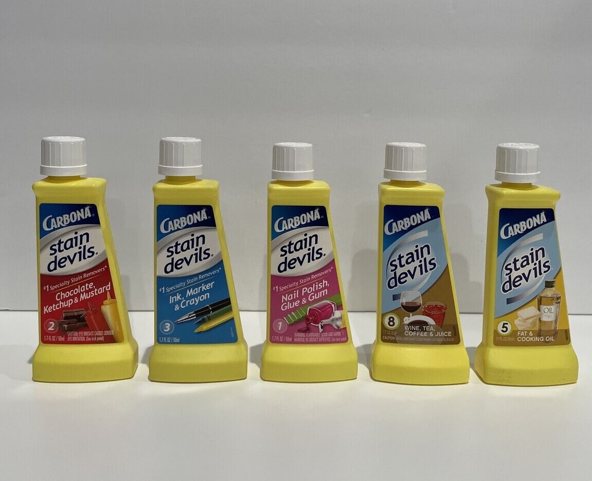 Carbona Stain Devils - Ink or Chocolate Or Nail Polish, Wine, Oil - Your Choice Carbona Stain Devils - Ink or Chocolate Or Nail Polish, Wine, Oil - Your Choice