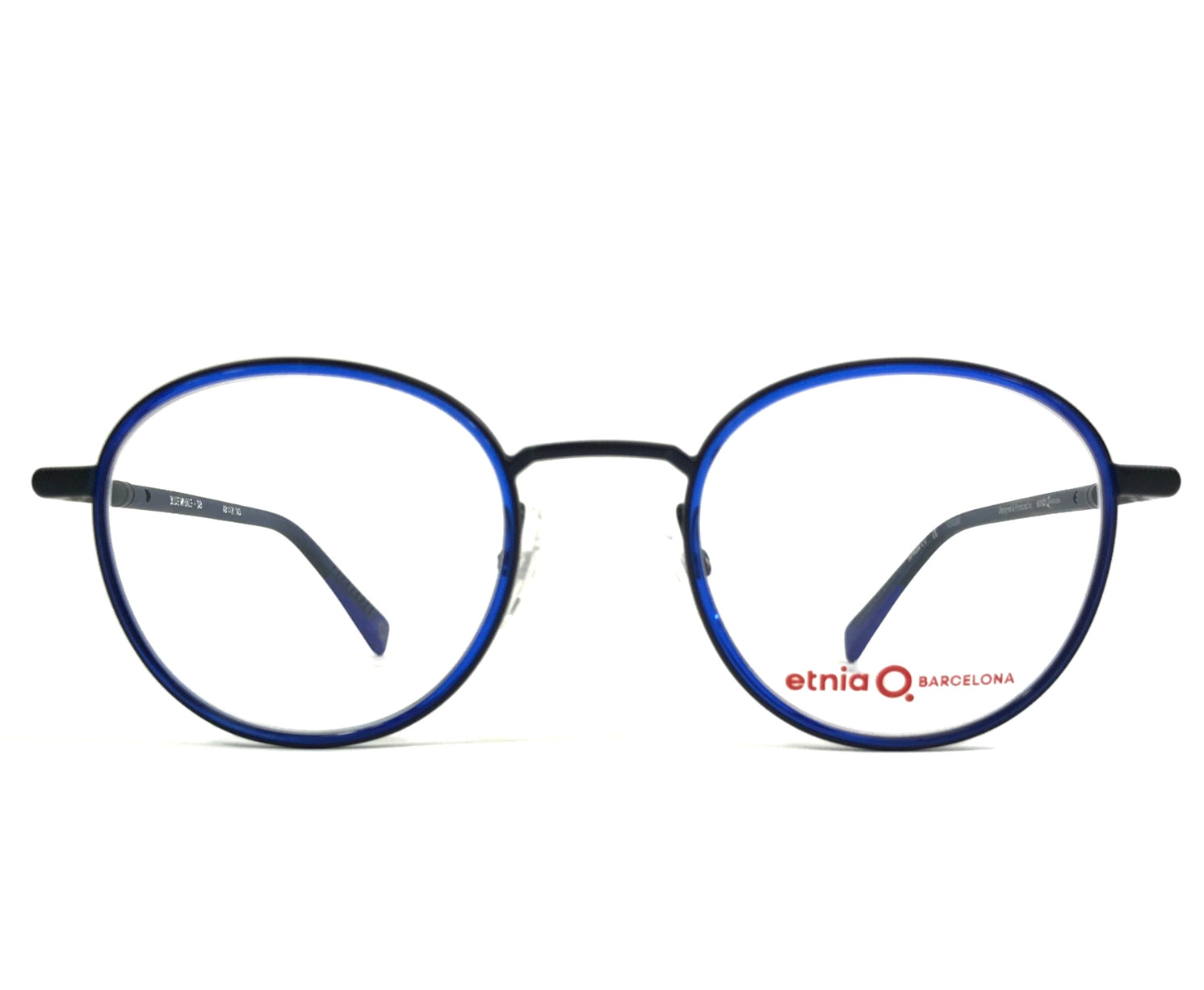 Etnia Barcelona Eyeglasses Frames BLUE WHALE DB Dark Blue Round 48-21-145