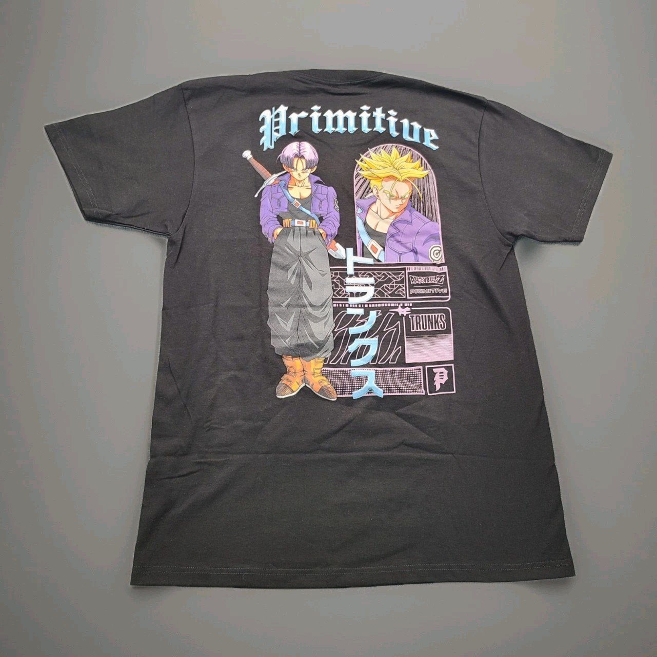 Primitive x Dragon Ball Z Hope Trunks T-Shirt Men M Black Anime Graphic NWT Primitive x Dragon Ball Z Hope Trunks T-Shirt Men M Black Anime Graphic NWT