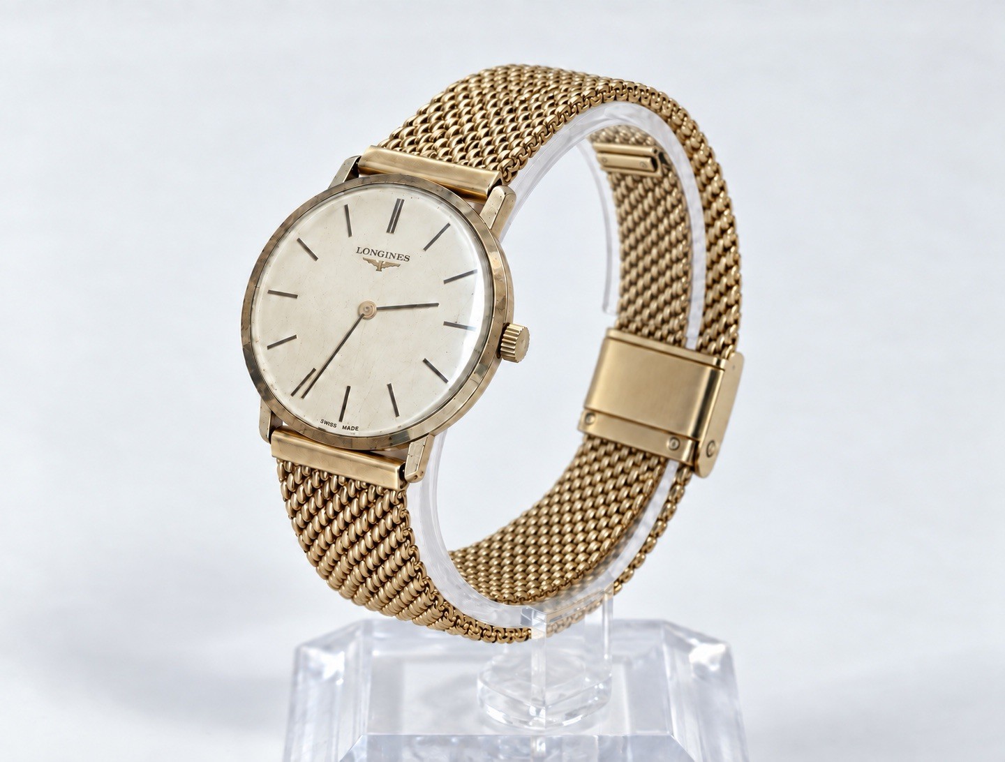 Longines Manual-Wind Watch  Vintage 1980s Gold Dial