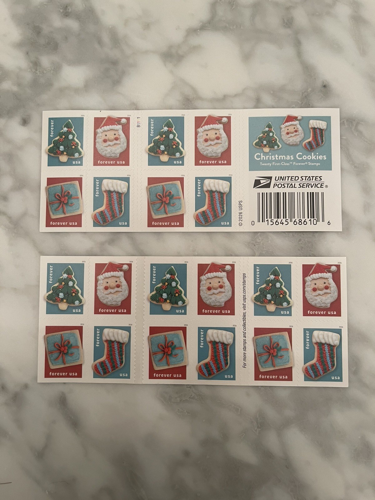 New 2026 US Scott 6119-22 Christmas Cookies Booklet/20. Beautiful & Great Price New 2026 US Scott 6119-22 Christmas Cookies Booklet/20. Beautiful & Great Price
