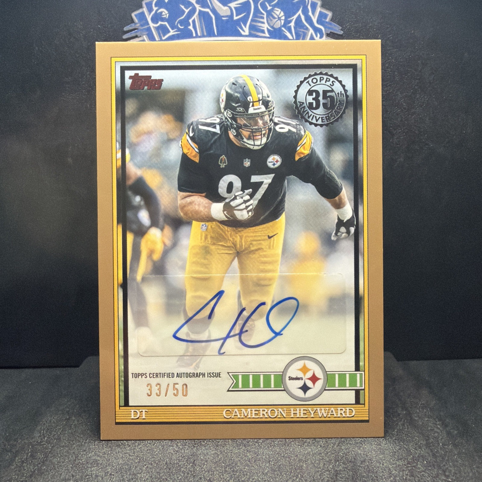 2026 Topps Flagship Cameron Heyward Steelers #91AC-CH Gold 1991 Auto /50 