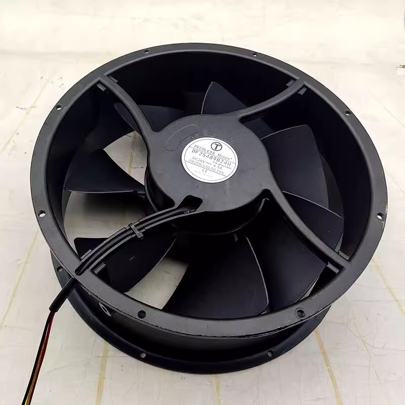 1PCS DF25489B24H 25489 DC24V 4.50A 25CM 3-Wire Metal Frame Cooling Fan