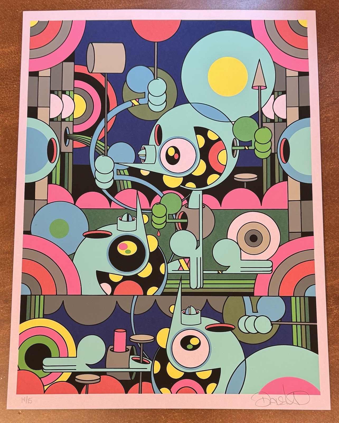 Dalek Night Time Space Monkey 2023 Art Print S/# 15 by Artist James Marshall Dalek Night Time Space Monkey 2023 Art Print S/# 15 by Artist James Marshall