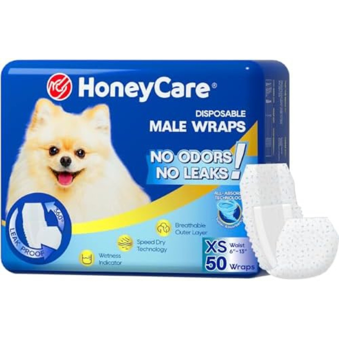50 Pack Waist Disposable Dog Diapers Male Wraps Belly Bands Pet Soft All Sizes