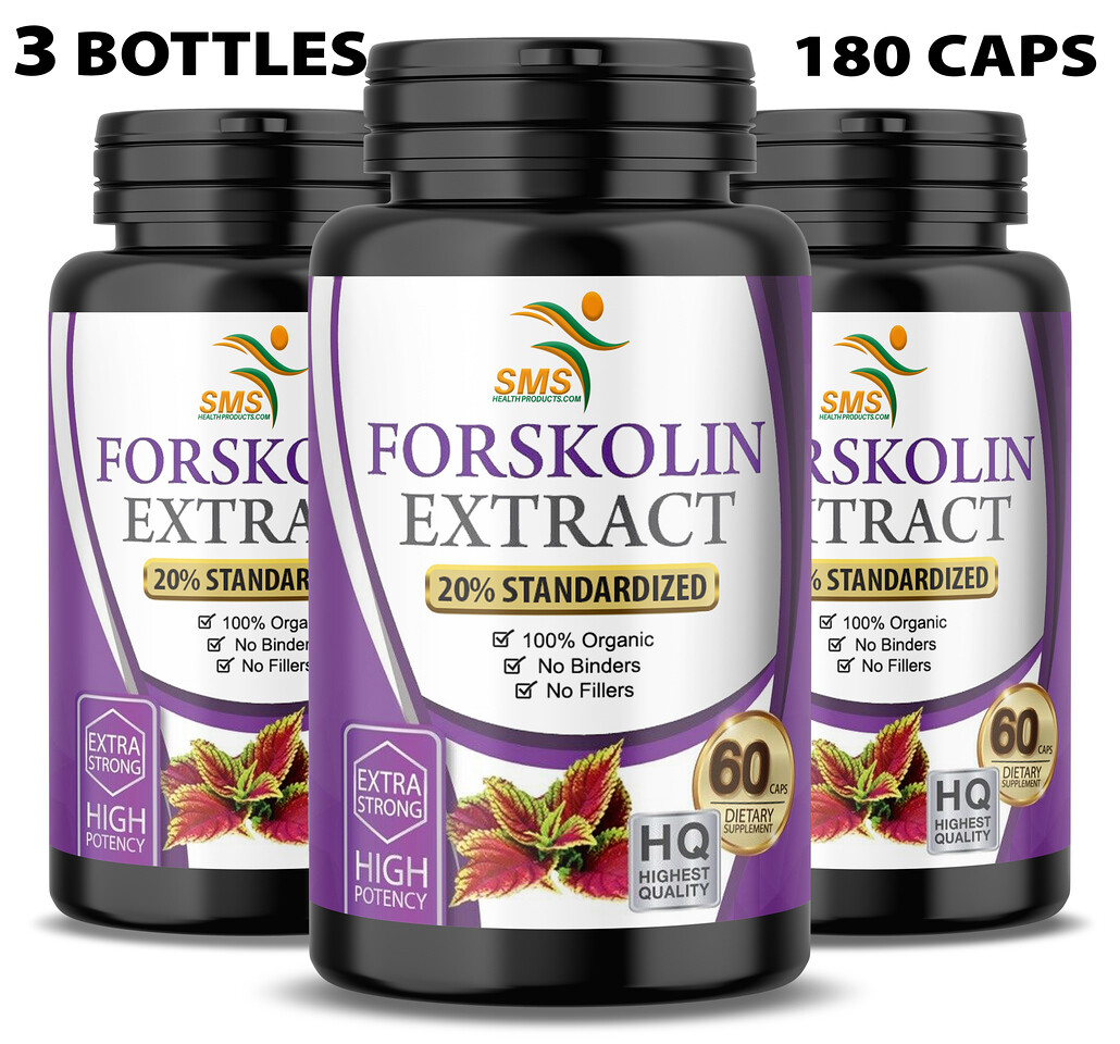 FORSKOLIN Weight Loss PURE Coleus Forskohlii EXTRACT Standardized 20% 180 CT