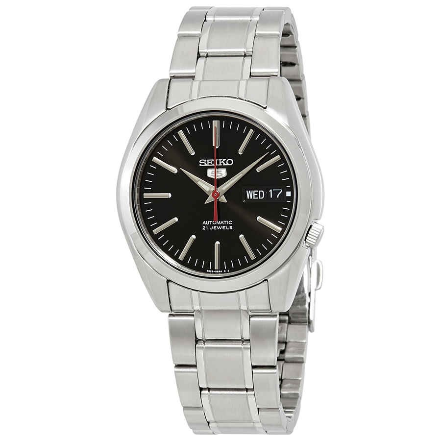 Seiko Series 5 Automatic Black Dial Men's Watch SNKL45