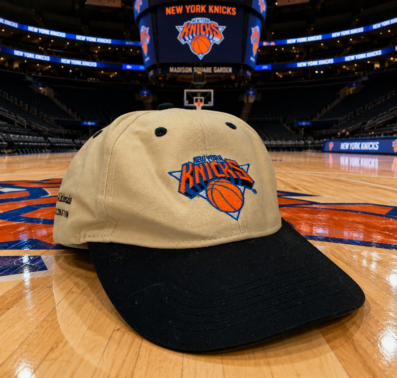 New York Knicks 90\'s Snapback Hat Cigar Aficionado 250th Sellout Rare NBA Cap