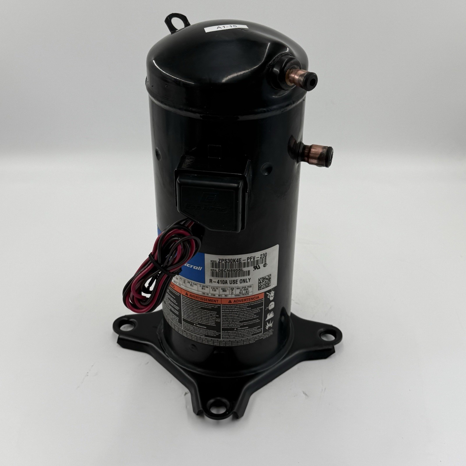 COPELAND ZPS30K4E-PFV -230 R-410A TWO-STAGE SCROLL COMPRESSOR Used/Tested