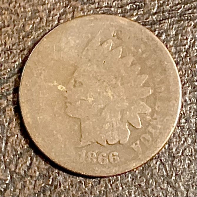 1866 Indian Head Cent cd