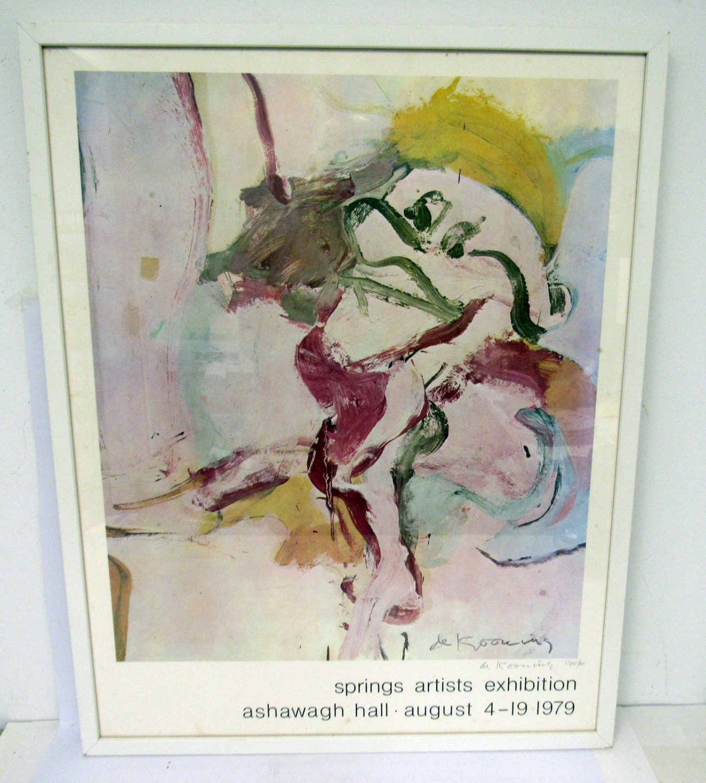 Willem de Kooning Signed Poster