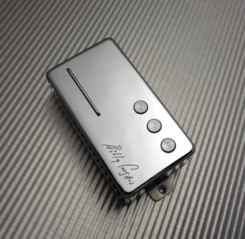 Railhammer Billy Corgan Signature Humcutter bridge humbucker sized P90 - chrome