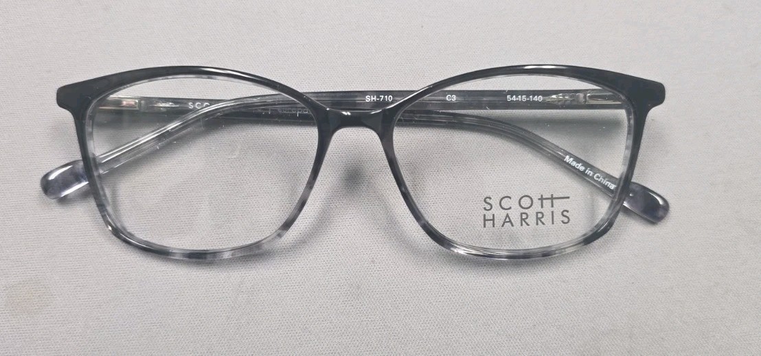 Originale SCOTT HARRIS SH-710 C3 Eyeglasses CHARCOAL New Plastic 54-15-140