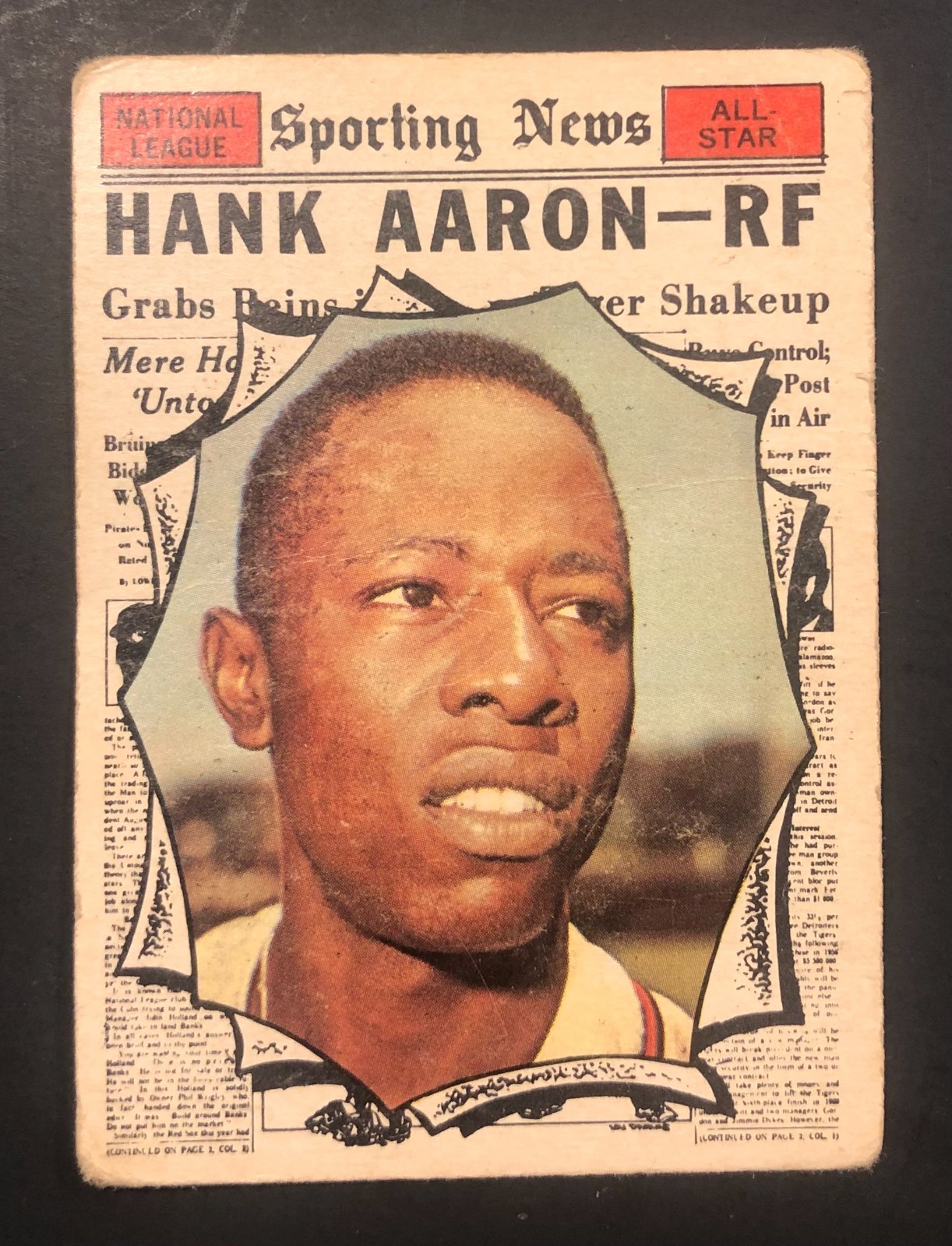 1961 TOPPS HANK AARON ALL STAR # 577 ATLANTA BRAVES. HOF. 1961 TOPPS HANK AARON ALL STAR # 577 ATLANTA BRAVES. HOF.