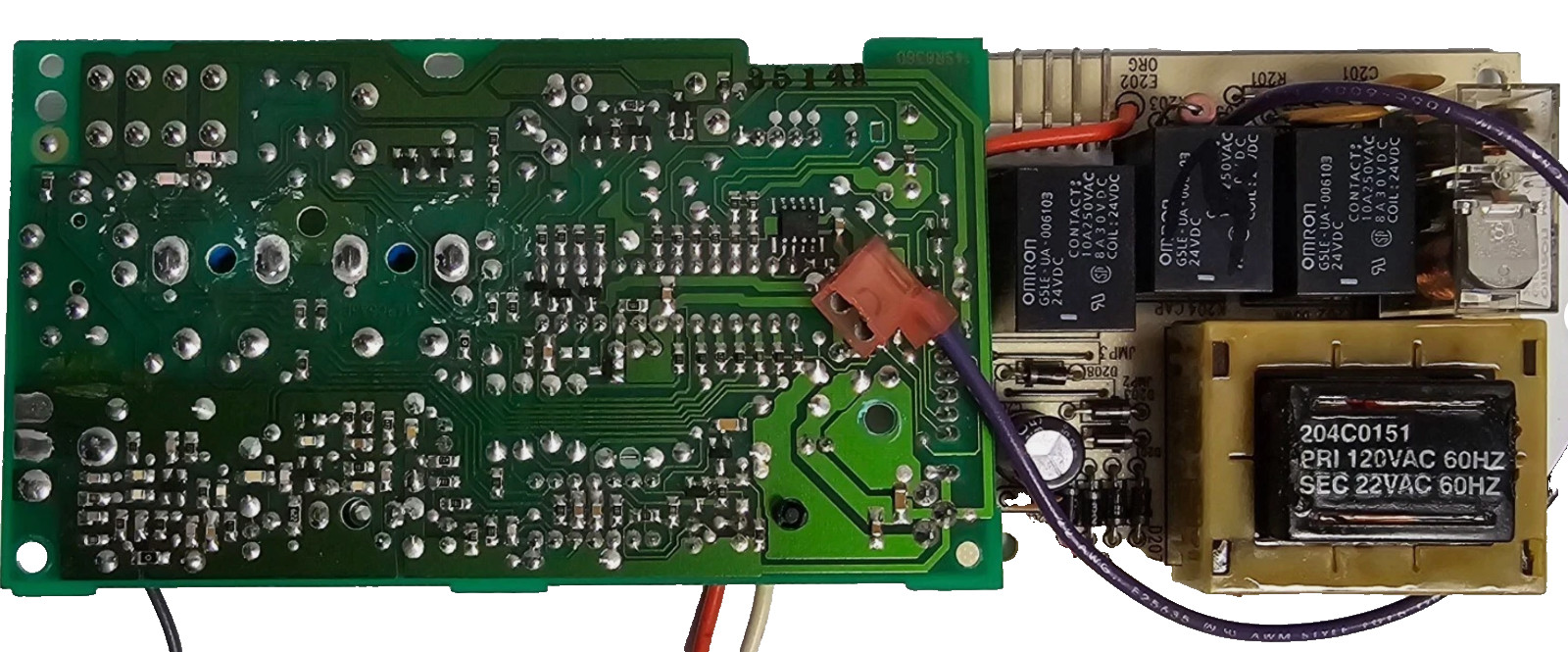 Craftsman 41A5483-18 Circuit Board Red/Orange Learn Button Dual Cap BOARD ONLY 