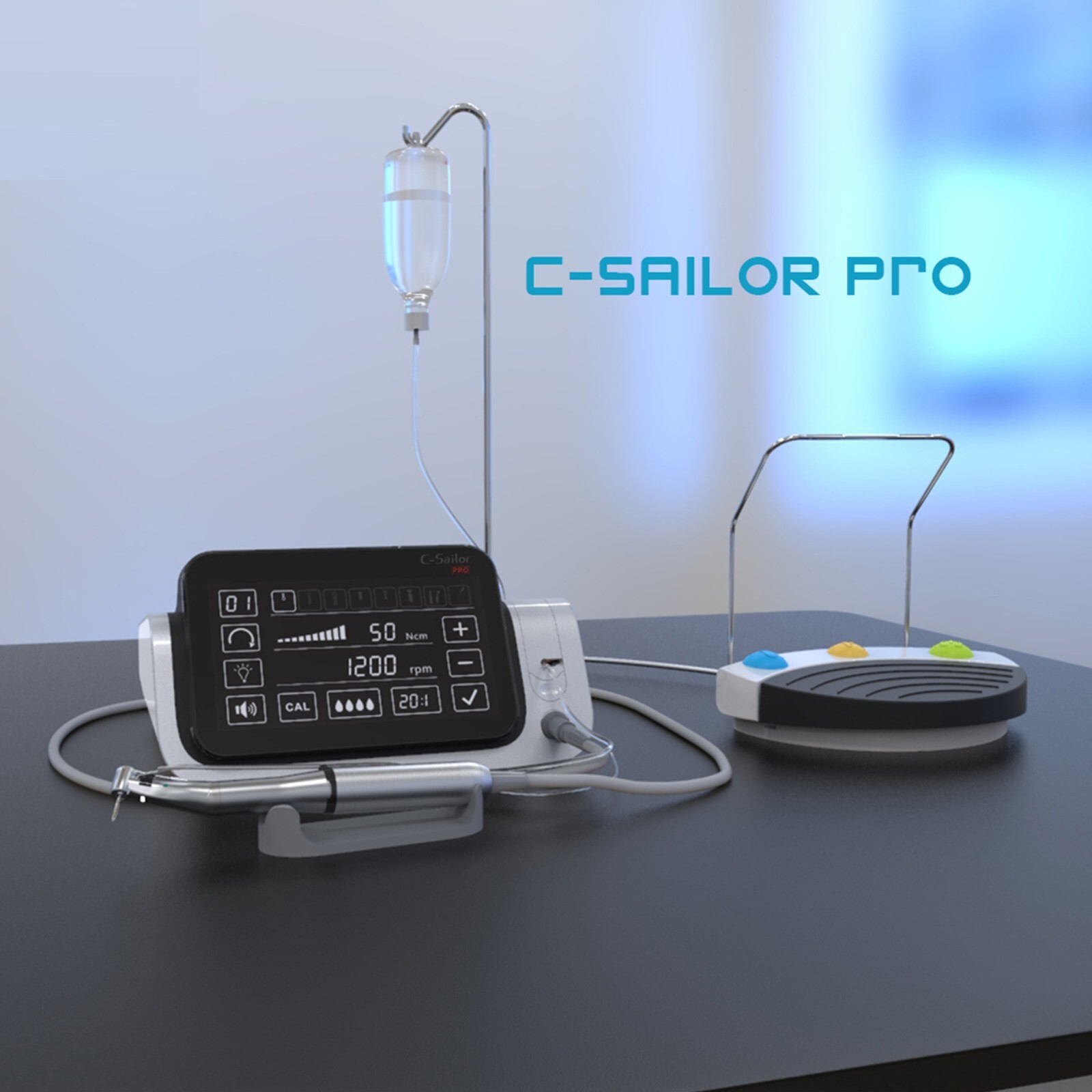 COXO Dental C Sailor Pro Dental Implant Motor System LED Handpiece 20:1 CA