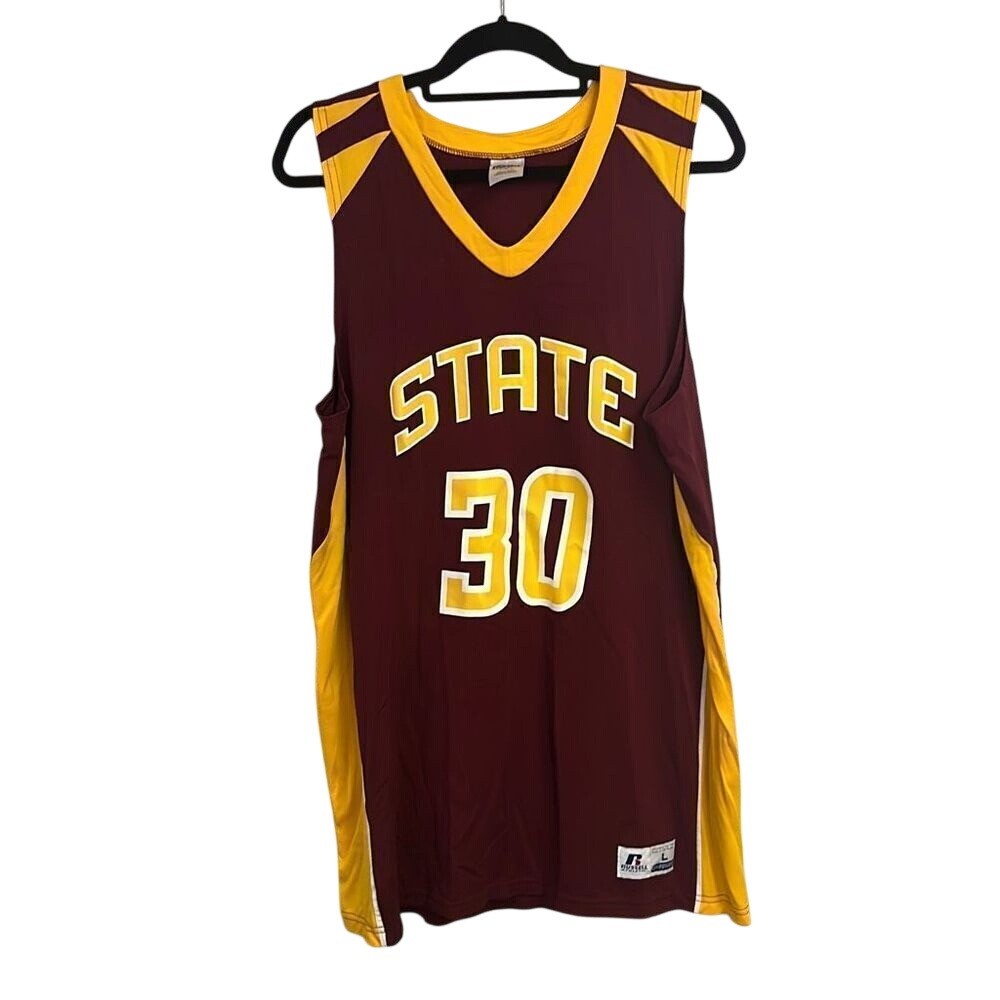 VTG 2000s Russell Athletic Men\'s Arizona State #30 Basketball Jersey Size L