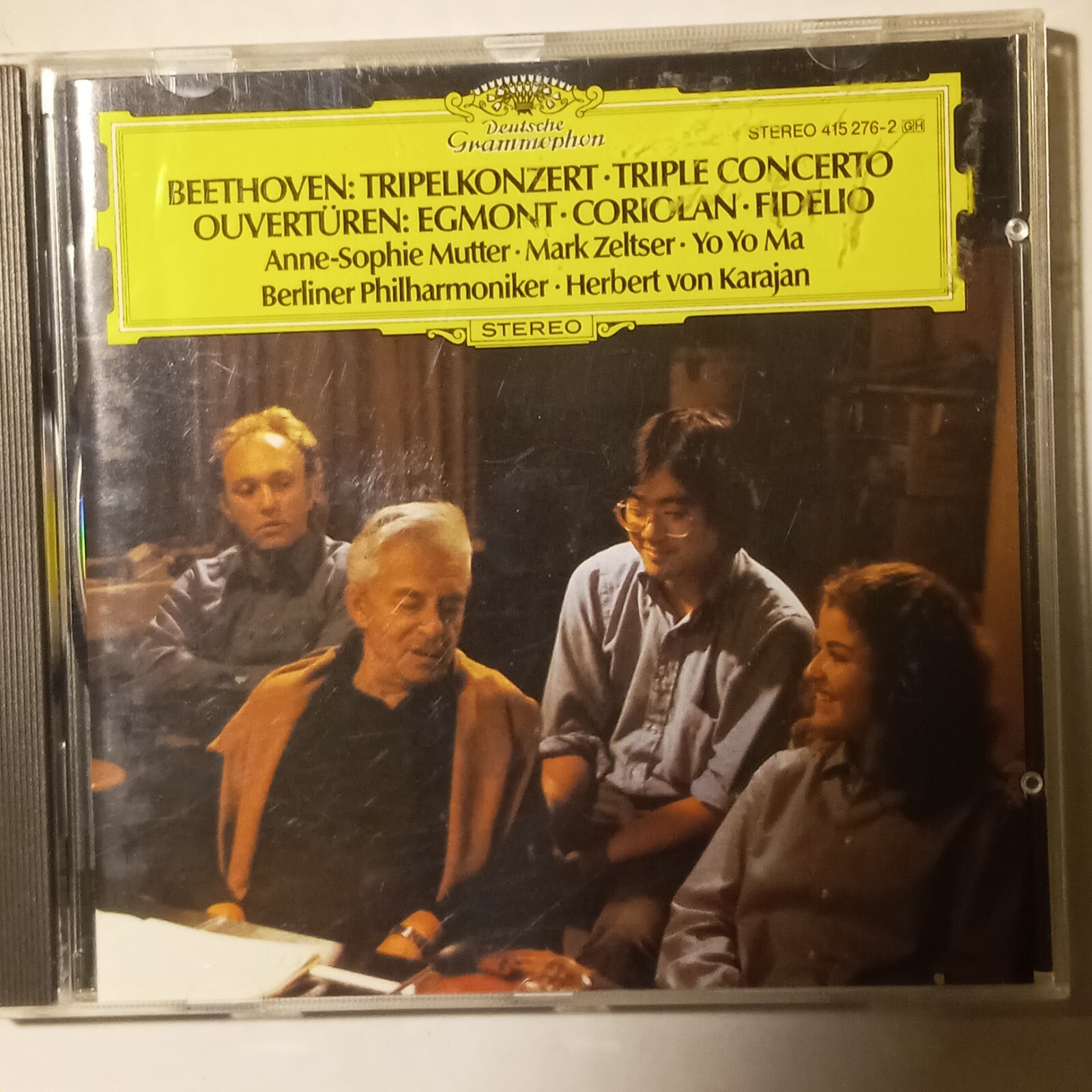 Beethoven- Triple Concerto- Mutter Zeltser Ma Karajan Berliner DG CD NM/M