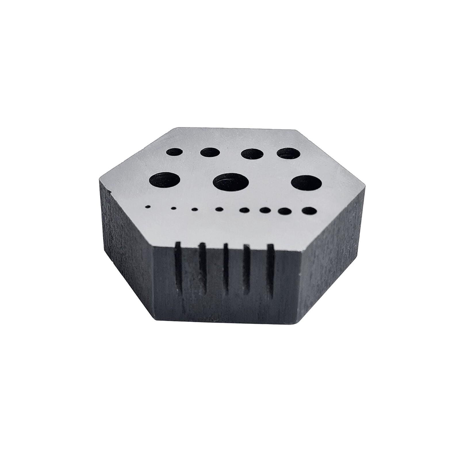 Hexagonal Riveting Stake w/ 15 Holes and 5 Serrations -  Jewelry Forming Tool