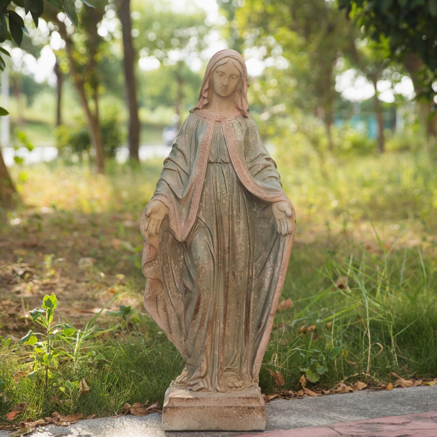 Virgin Mary Garden Statue Outdoor H31” Blessed Catholic Saint Mother of God Larg Virgin Mary Garden Statue Outdoor H31” Blessed Catholic Saint Mother of God Larg