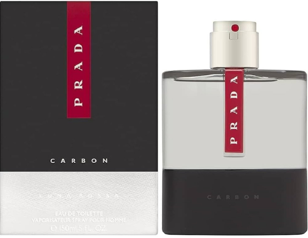 Prada Luna Rossa Carbon by Prada 3.4 oz EDT Cologne for Men New Sealed