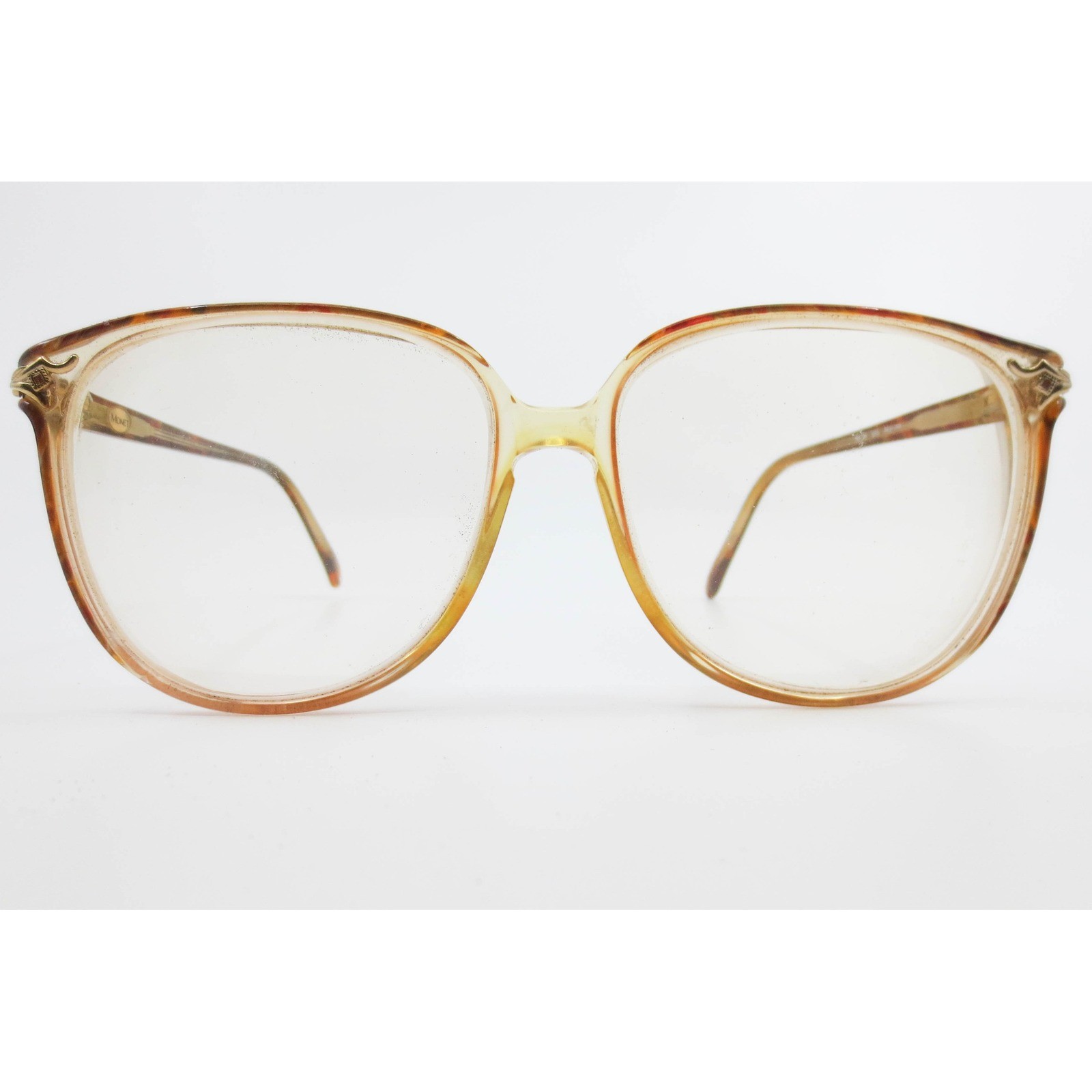 Monet MT-28 BRN Marine Eyeglasses Brown Tortoise Oversized Round Frames Gold Monet MT-28 BRN Marine Eyeglasses Brown Tortoise Oversized Round Frames Gold