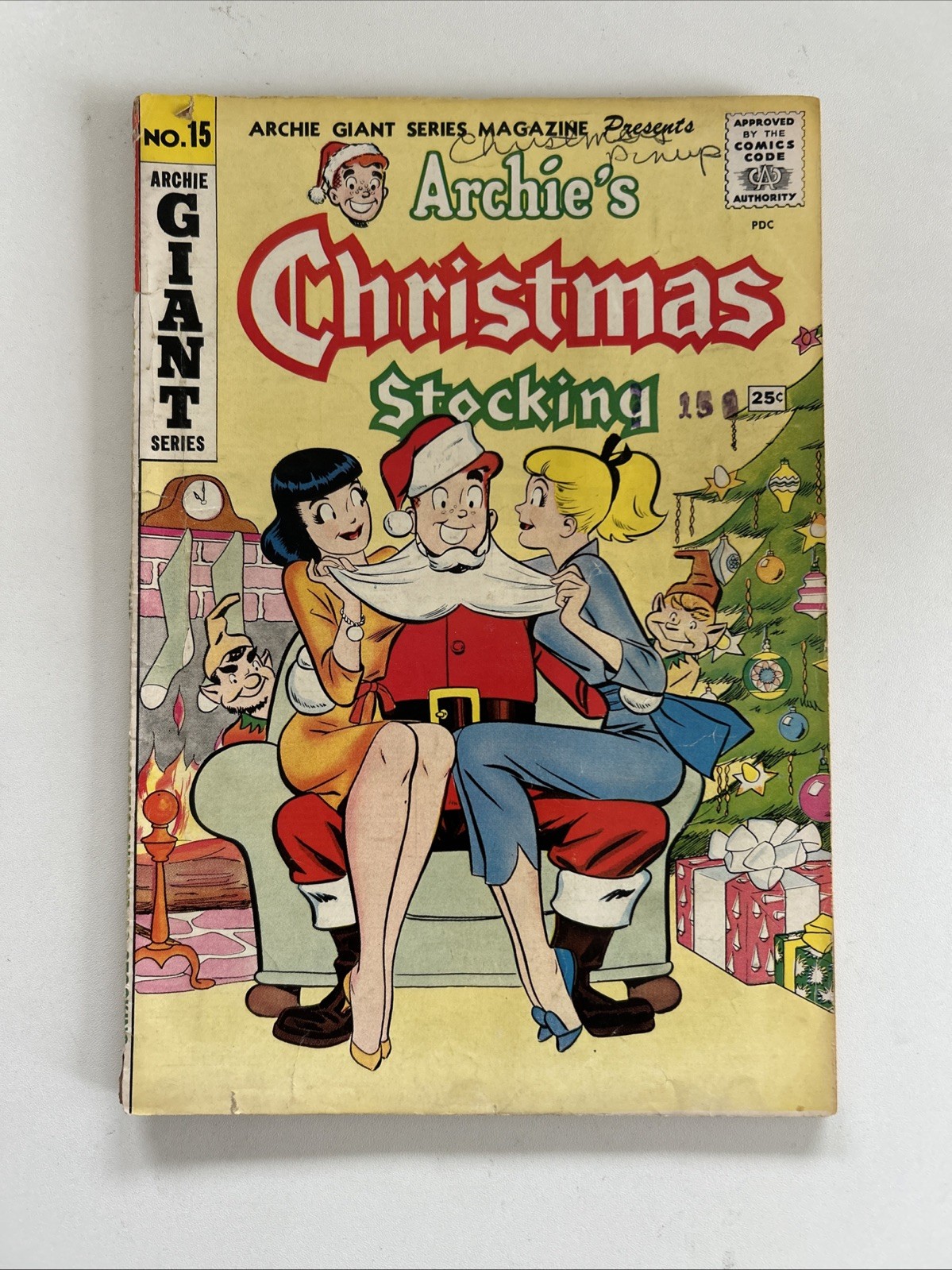 Archie's Giant Series # 15 Christmas Stocking Issue RARE HOT GGA 1962 SEE PICS