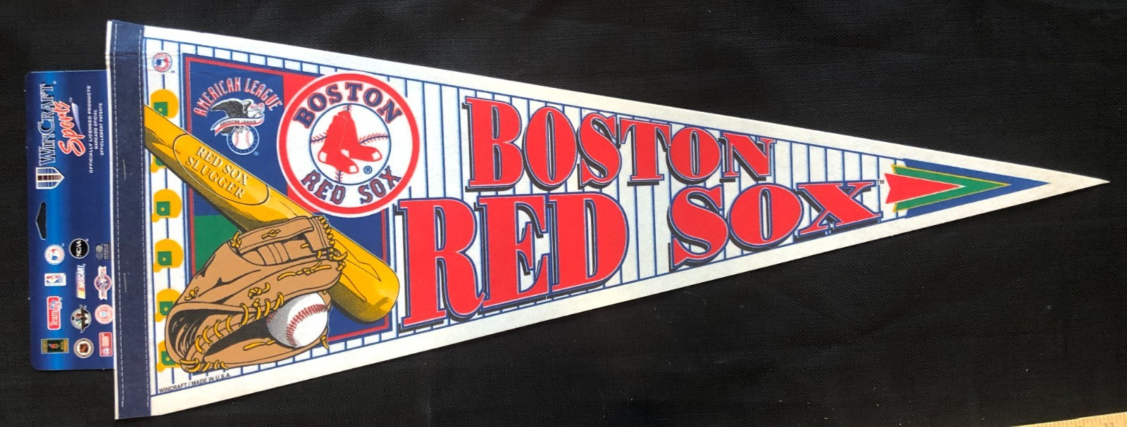 Boston Red Sox VINTAGE Major League Baseball Full Size Memorabilia Pennant