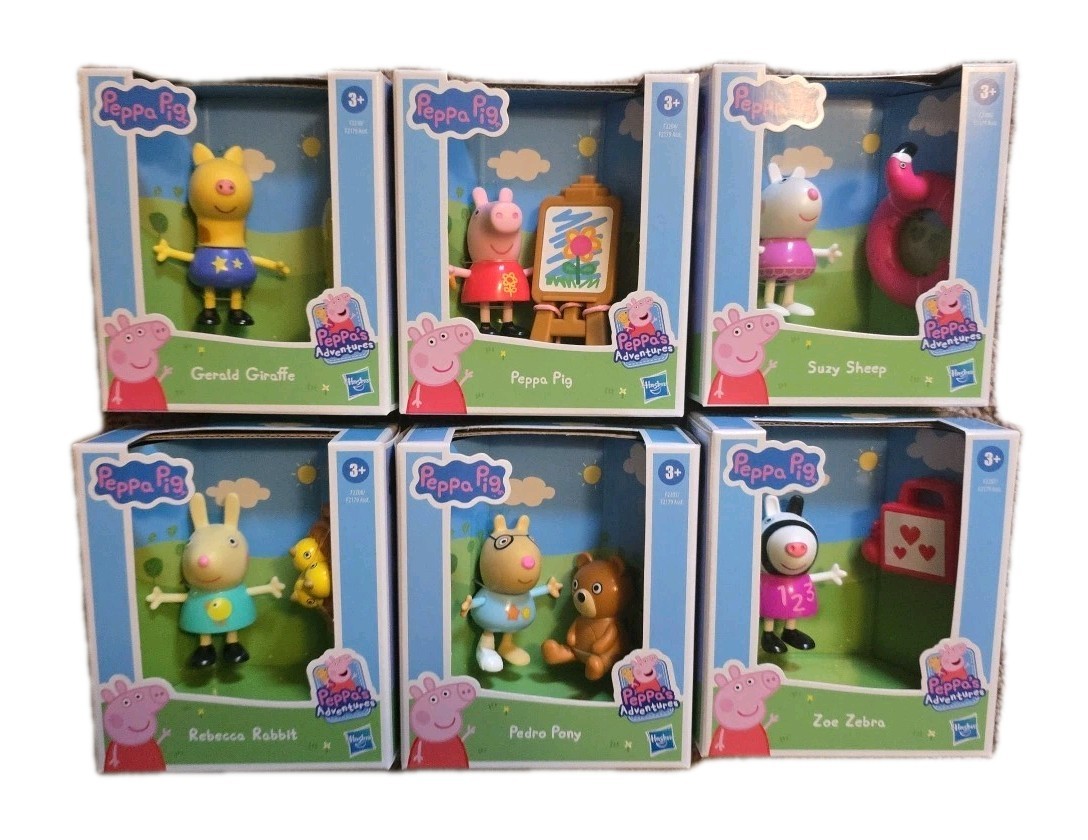 6 Peppa Pig: Peppa\'s Adventures - 3” Suzy, Gerald, Peppa, Zoe, Pedro, Rebecca 6 Peppa Pig: Peppa\'s Adventures - 3” Suzy, Gerald, Peppa, Zoe, Pedro, Rebecca