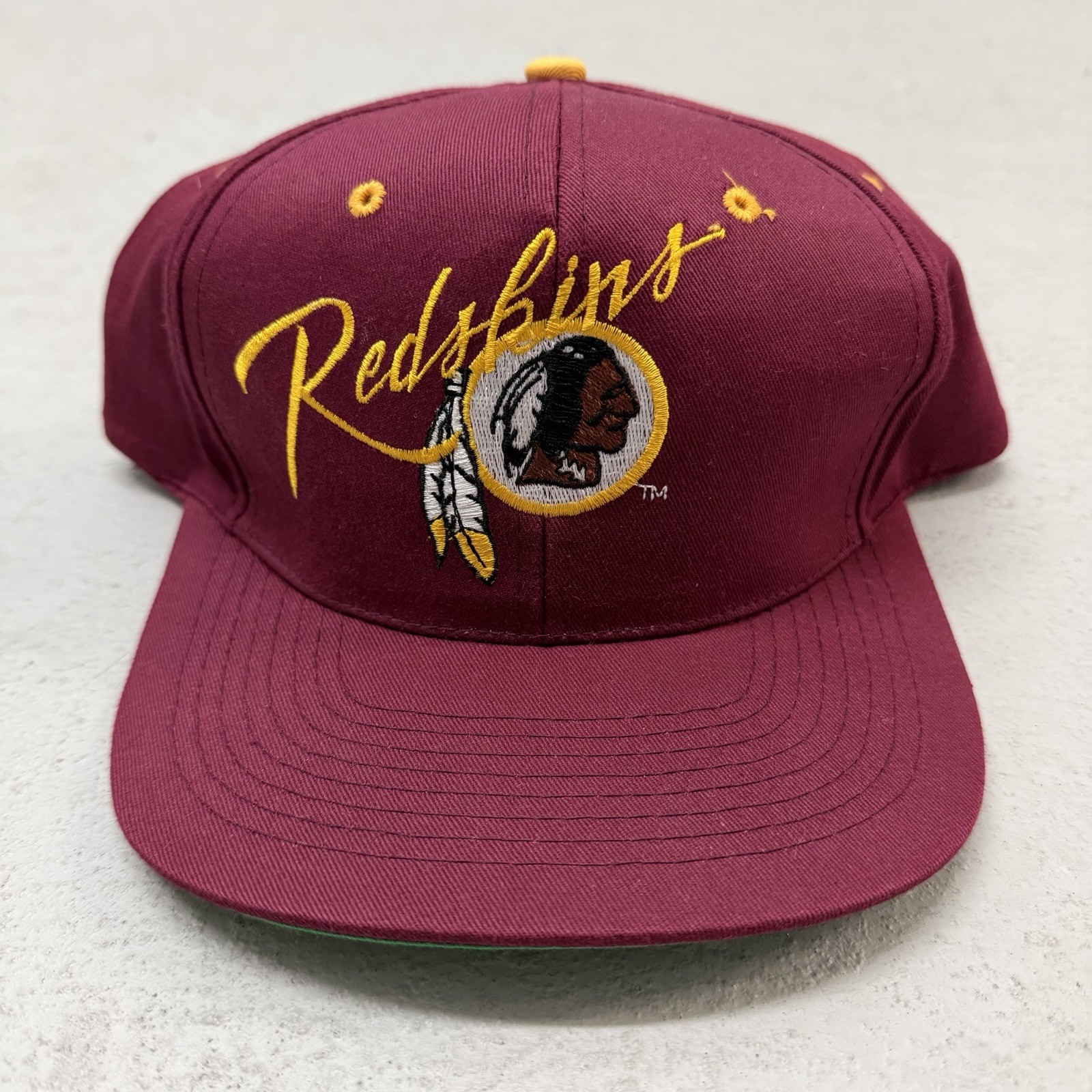 Vintage Washington Redskins SnapBack Hat Cap AJD 80s 90s NFL Script Nos New Og Vintage Washington Redskins SnapBack Hat Cap AJD 80s 90s NFL Script Nos New Og