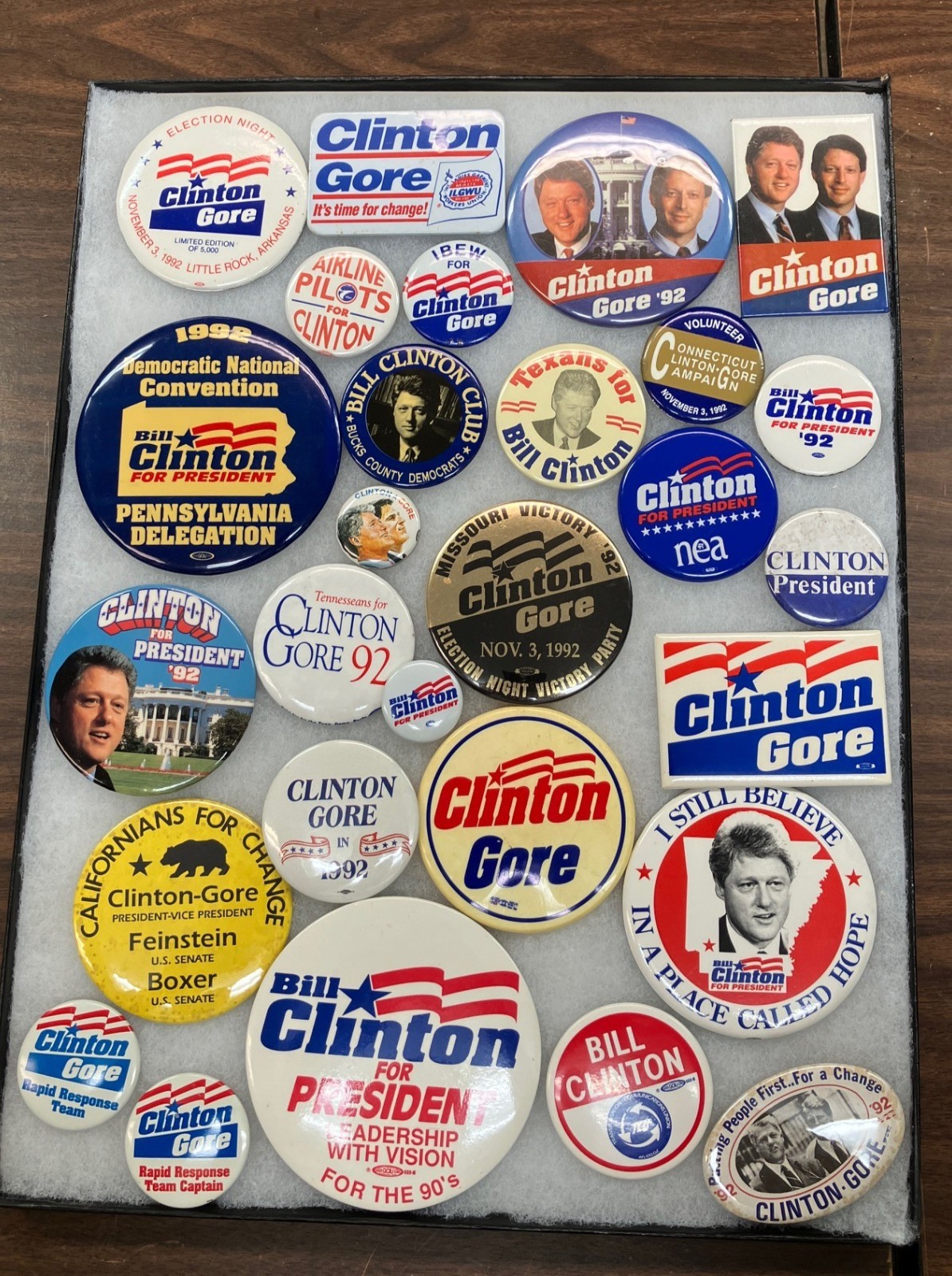 Bill Clinton Political Pinback Button Lot Bill Clinton Political Pinback Button Lot