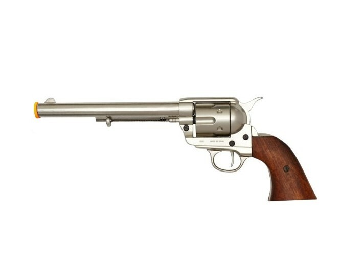 Denix M1873 Peacemaker Old West Non-Firing Revolver Replica Full Size Nickel